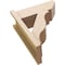 Ekena Millwork 7 1/2-in W x 18-in D x 22-in H Funston Slat Rough Cedar Woodgrain TimberThane Outlooker, Primed Tan OUTUR075X18X22FST24RCPR - alternate 5